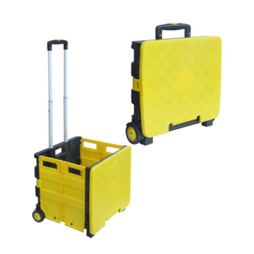 Collapsible Plastaig Bùthan Cart Pasgadh Gàradh Trolley Bag Cart